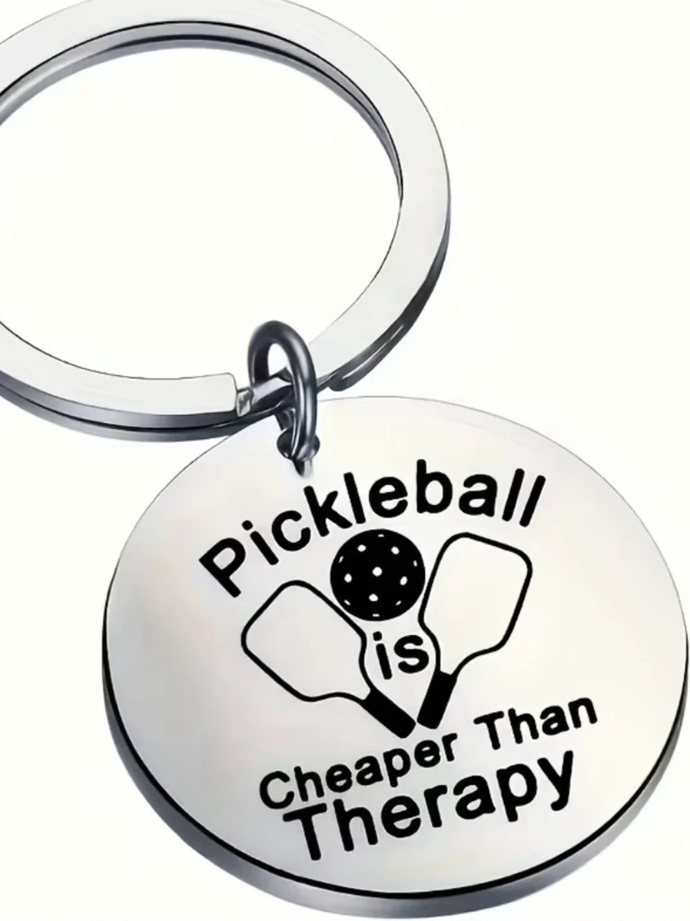 Pickleball Is Cheaper Than Therapy Keychain 🏓 Funny Pickleball-NEW
